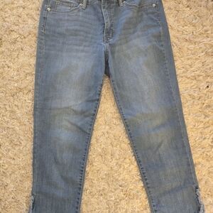 Womans Crown & Ivy Jean Capris Cute Hem Size 14